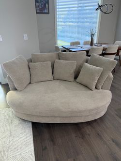 Oversized loveseat with pillows oversized accent chair 70.1”
