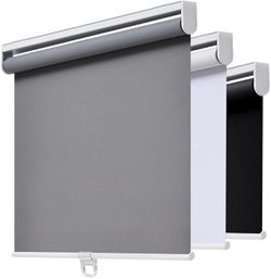 AOSKY Cordless Roller Shades Blackout Blinds for Windows Room Darkening Rolled Up Shades