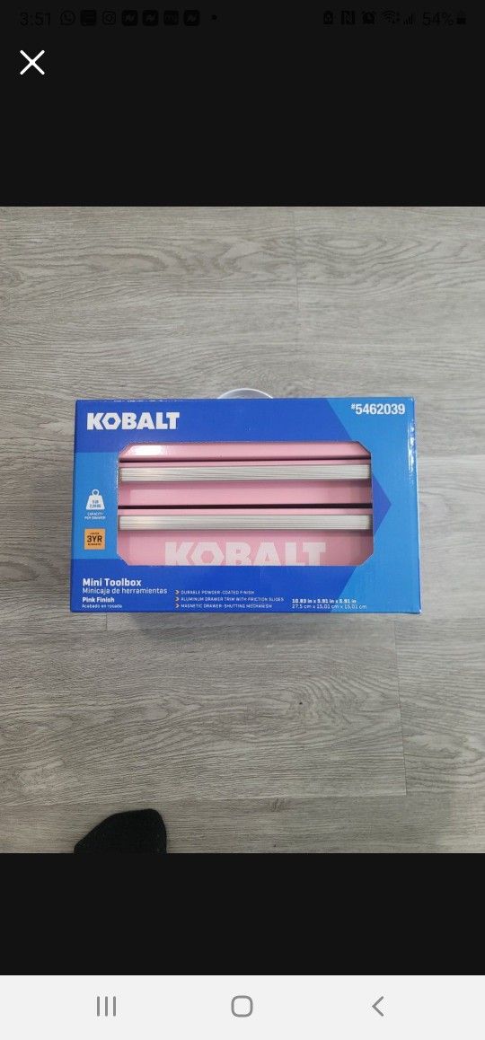 Kobalt Mini Toolbox (Pink) *Brand New*