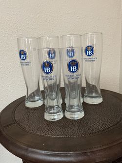 NEW Hofbräuhaus München HB Beer Glasses Set of 6
