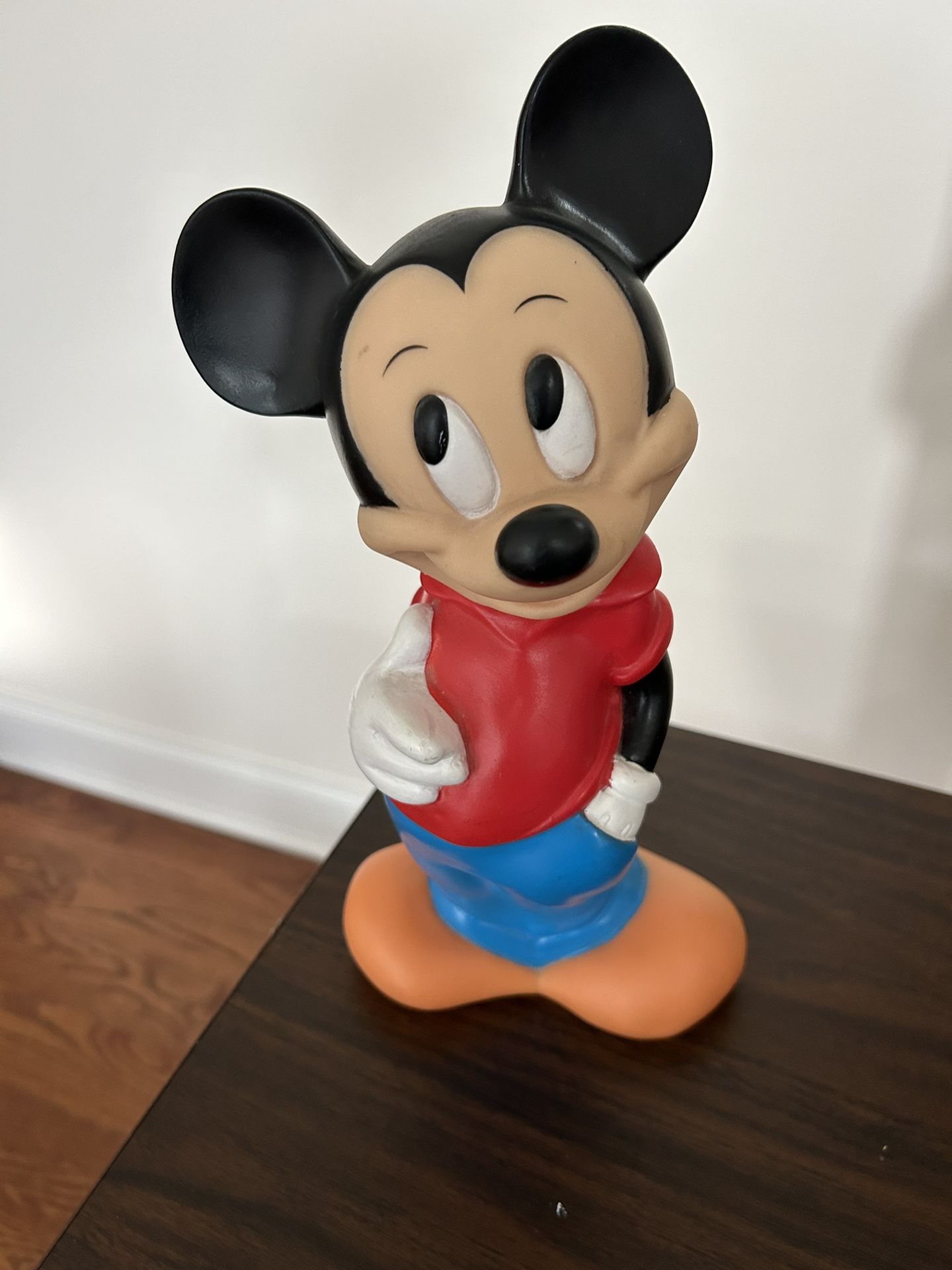 Mickey Mouse Figure 11 1/2 Inch Piggy Bank And Stopper By ILLCO Walt Disney Company