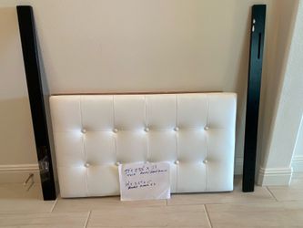 White Tufted Headboard for Twin Bed
