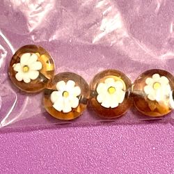 Murano Glass Floral Beads