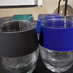 HOST Cooling Cup, Set of 4 Double Wall Insulated Freezable Drink Chilling Tumbler with Freezing Ge