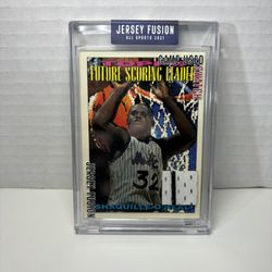 Jersey Fusion 1994 Topps Future scoring leaders Shaquille Oneal #386 