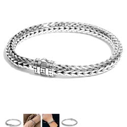 Ryan Christian Silver Bracelet 8mm (7.5")