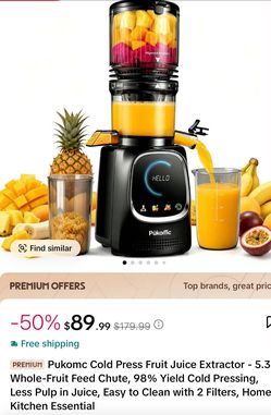 Pukomc Cold Press Juice Extractor
