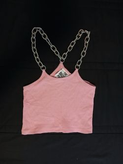 Pink top with Chains