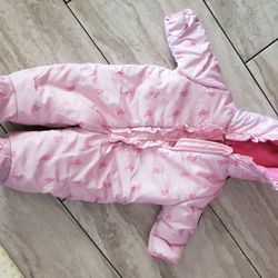 Baby Winter Coat Pink, 12 Months and up