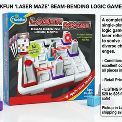 "Lazer Maze" Beam-Bending Logic Game