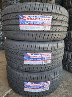 New Tire 275/40R22 American roadster 108Y Set Of 4 Tires Set Of 4 Tires Finance Available
