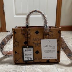 Authentic MCM Munchen Small Tote 