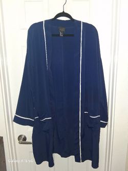 Forever 21 Contemporary Navy Longline Cardigan – Size L