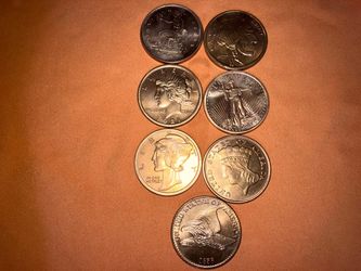 1oz copper coins $5 each
