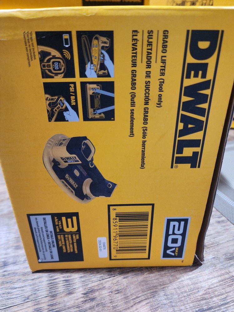 Dewalt Xr Grabo Lifter New In Box Never Open $180