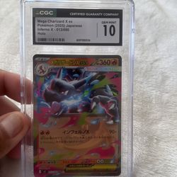 Pokemon Mega Charizard x ex holo gem mint new