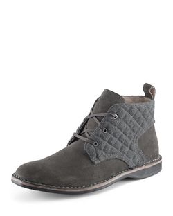Andrew Marc Dorchester Canvas & Leather Chukka Boot
