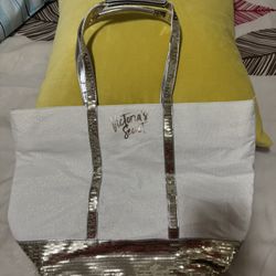 Victoria Secret , Sequin Canvas Tote bag, new, just no tags.