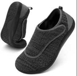 Diabetic Shoes For Men Wide Width Walking Shoes Adjustable Diabetic Swollen Feet Neuropathy Orthopedic Plantar Fasciitis Comfort Slippers Breathable B