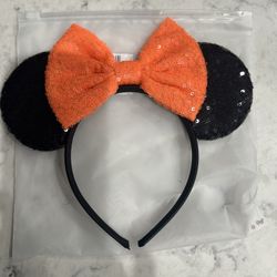 New In Package Sequined Minnie Mouse Ears 
