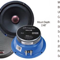 American Bass 6.5" Midrange 8 ohm 300 watts speaker
