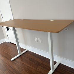 Modern Electric Standing Desk with Adjustable Height 63x24 
