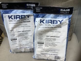 New-Never Opened 2 Packs Of Kirby Micron Magic Vacuum Bags-3 In Each Pack