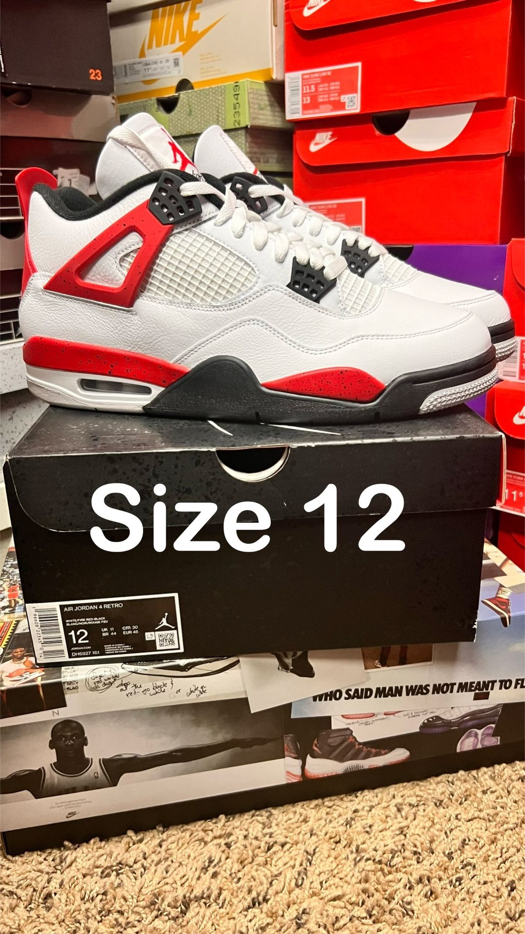 Jordan 4 Red Cement