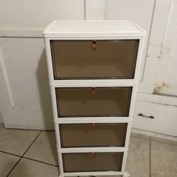 Rolling Storage Drawer Cabinet – White Organizer for Any Room