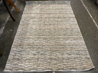 Earthy Waves 5×8 Brown & Green Area Rug
