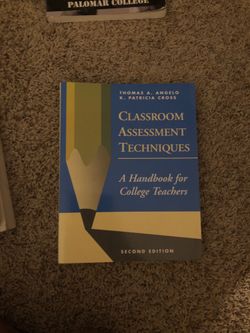Classroom assessment techniques a hand book for college teachers