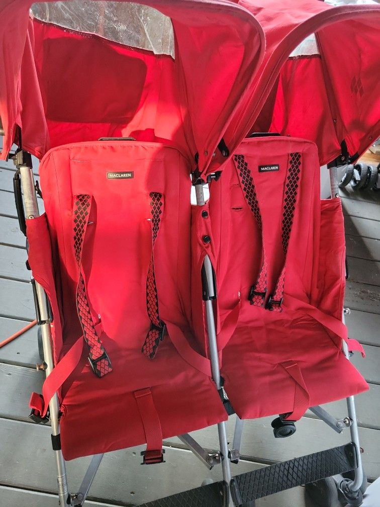 Maclaren Stroller Double Good Used Condition Smoking Pet Free Also Have The Cover Rainier $30