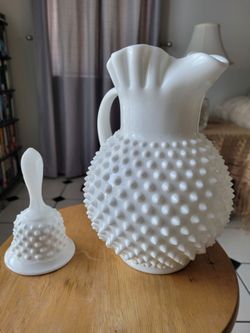 Fenton Milk Glass Pitcher