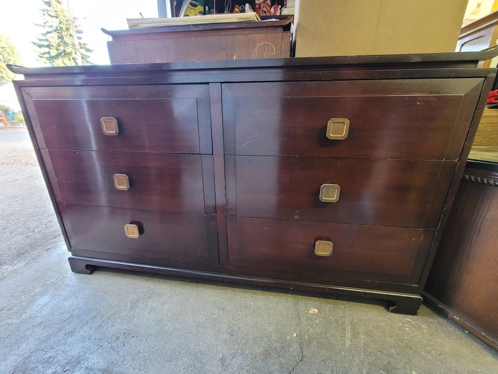 Vintage Asian Style Lowboy Dresser