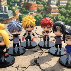 Naruto Figure Set of 6 - Kakashi, Itachi, Sasuke, Deidara, Gaara, Minato