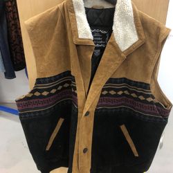 New suede leather vest 3X