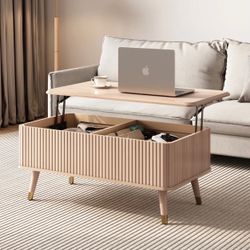Mid Century Modern Lift Top Coffee Table With Storage