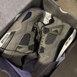 Air Jordan Retro 4 Cave Stone And Black 