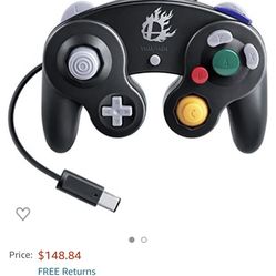 Nintendo Super smash Bros. Black classic Game cube controlleri attachment