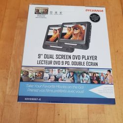Sylvania 9" Dual Screen DVD Player 