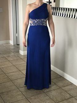 Royal Blue Evening Dress - Size 4