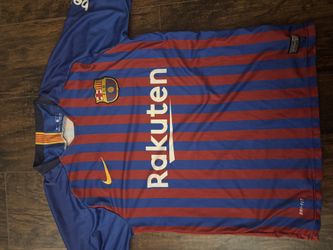 Messi Barcelona Print Jersey Small