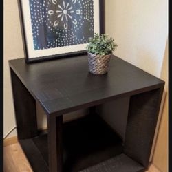 Coffee brown table or end table or corn table 