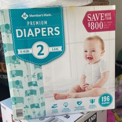 Diapers Size 2 (196)