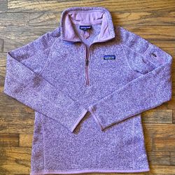 Patagonia Better Sweater Quarter-zip Fleece Pink Purple Women’s Size M