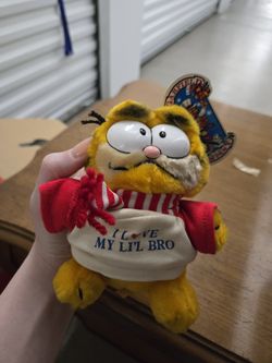 Vintage Garfield Mini Plush Soft Toy Dakin 80s