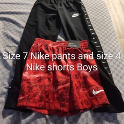 Size 7 Nike Pants Size 4 Nike Shorts Boys