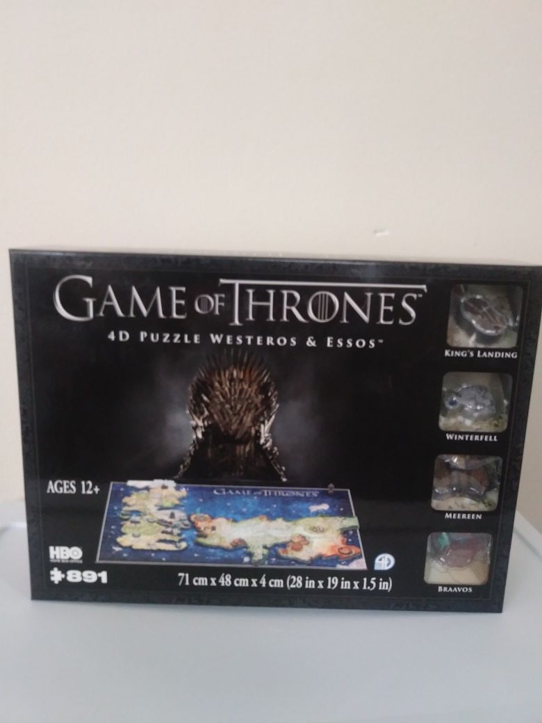 Game of Thrones 4D Puzzle- New Sealed
