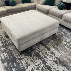 Beige Prestige 52" Cocktail Ottoman