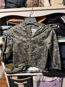Carter's Kids Dinosaur Print Zip-Up Rain coat Jacket size 4